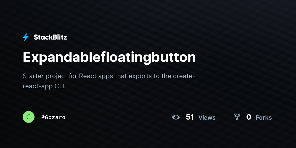 Expandablefloatingbutton - StackBlitz