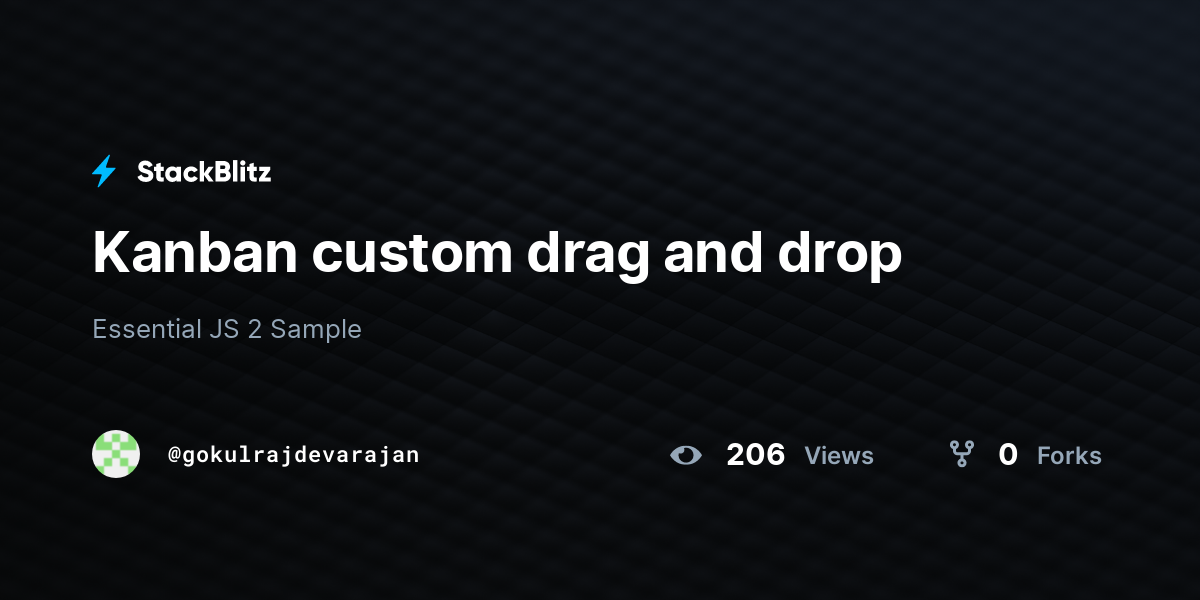 Kanban custom drag and drop - StackBlitz