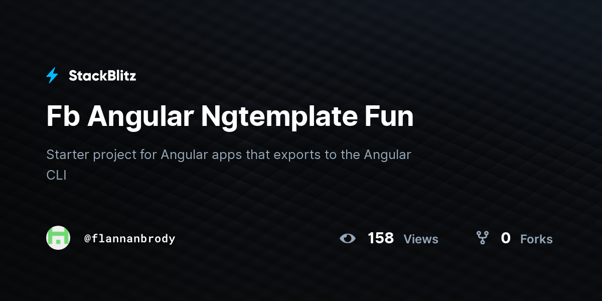 Fb Angular Ngtemplate Fun Stackblitz