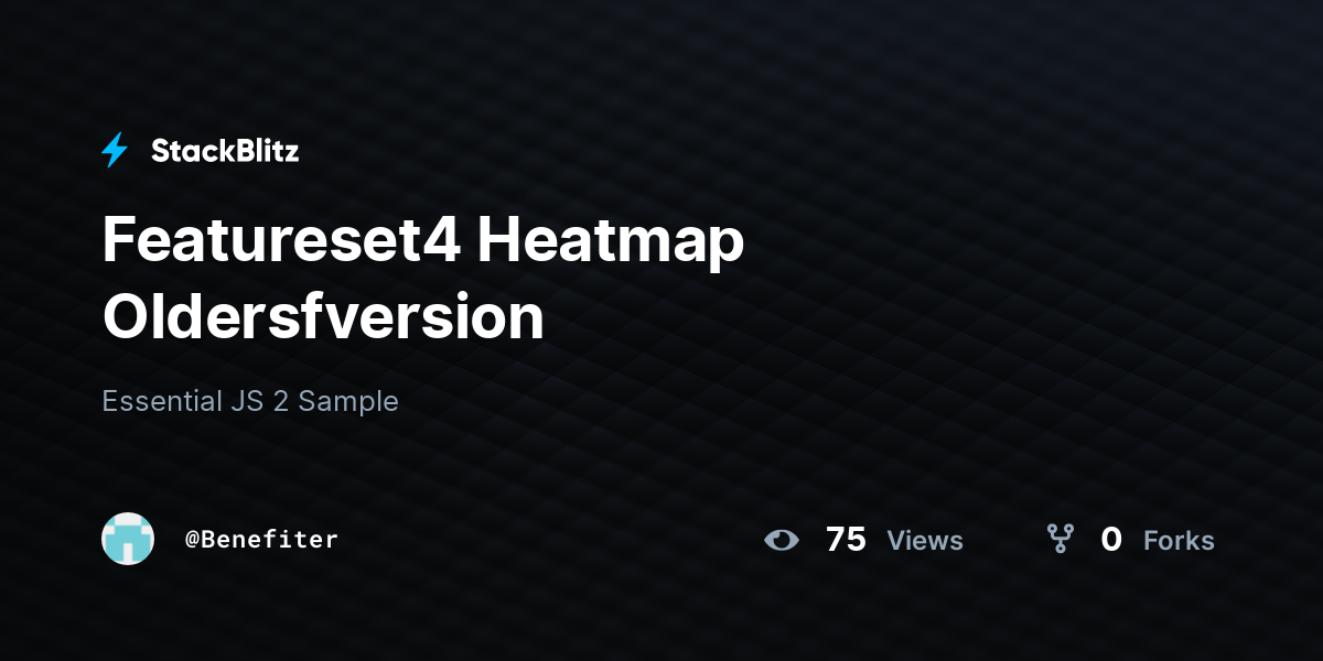 Featureset4 Heatmap Oldersfversion - StackBlitz