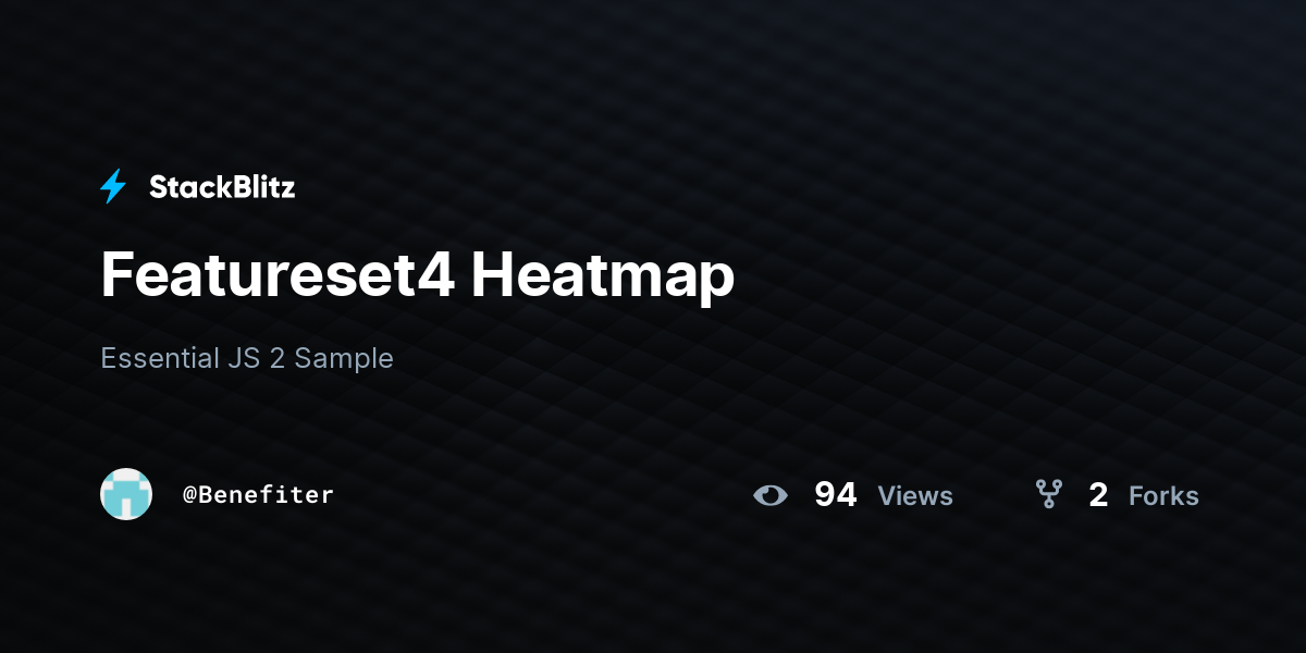 Featureset4 Heatmap - StackBlitz