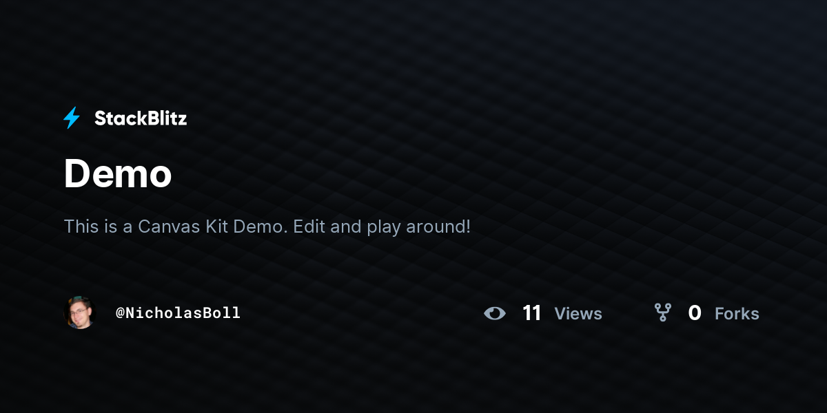 Demo - StackBlitz