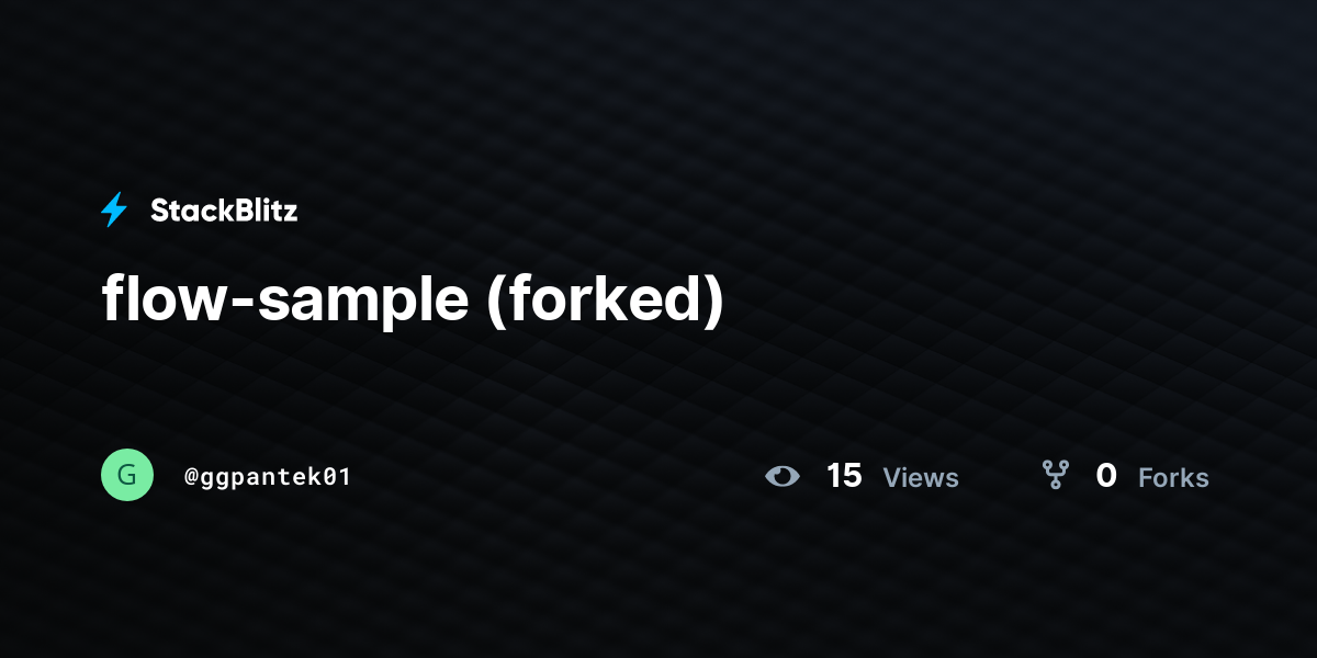 flow-sample (forked) - StackBlitz