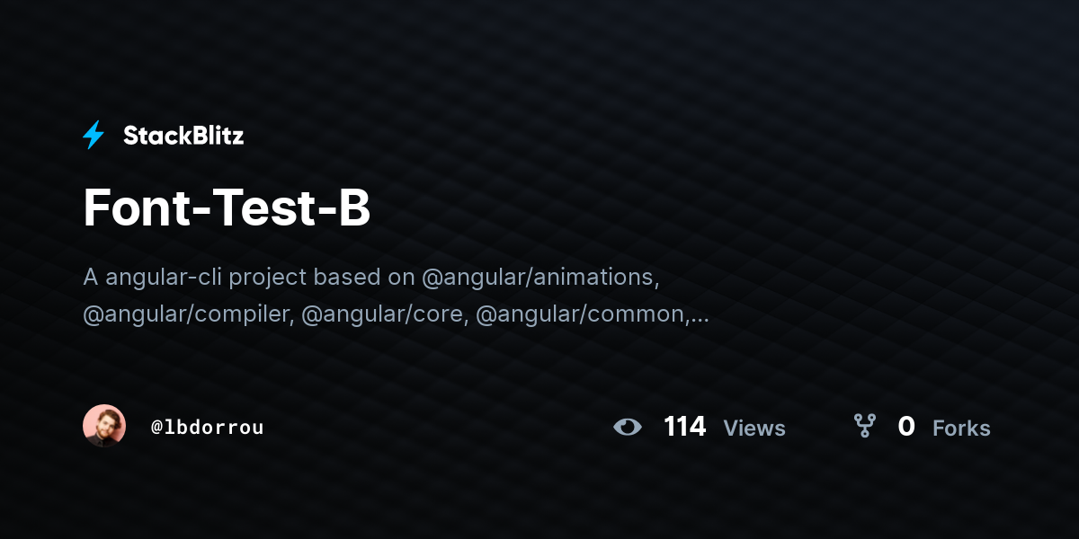 Font-Test-B - StackBlitz