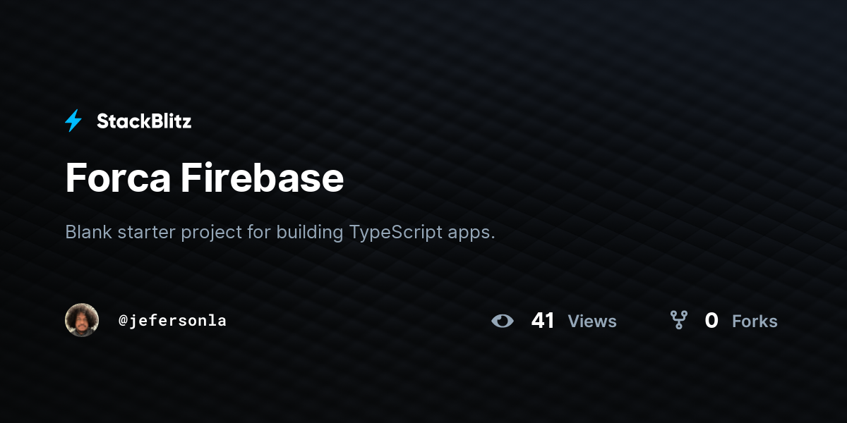 Forca Firebase - StackBlitz