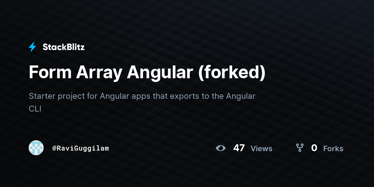form-array-angular-forked-stackblitz