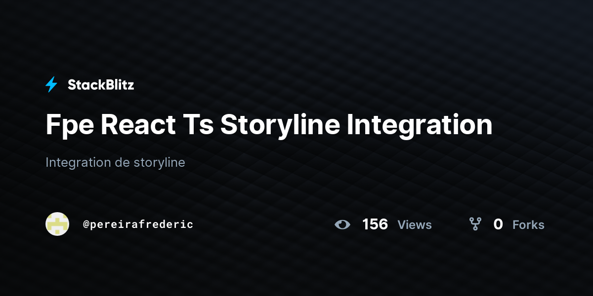 Fpe React Ts Storyline Integration - StackBlitz