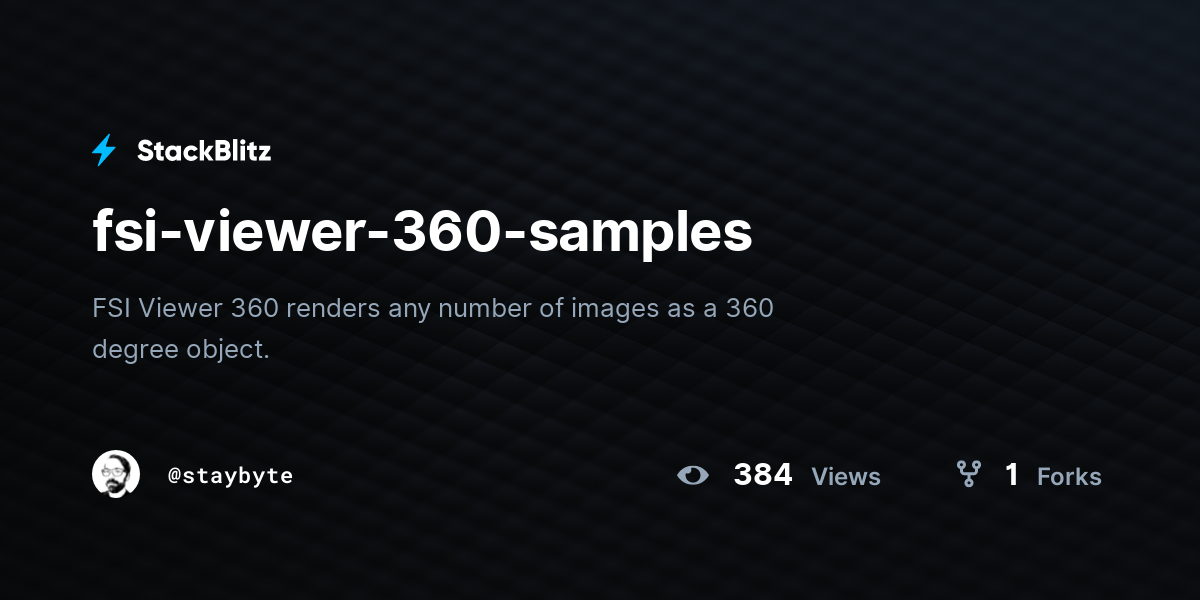 fsi-viewer-360-samples - StackBlitz