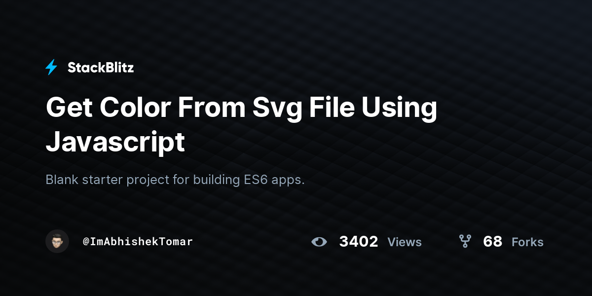 Get Color From Svg File Using Javascript - StackBlitz