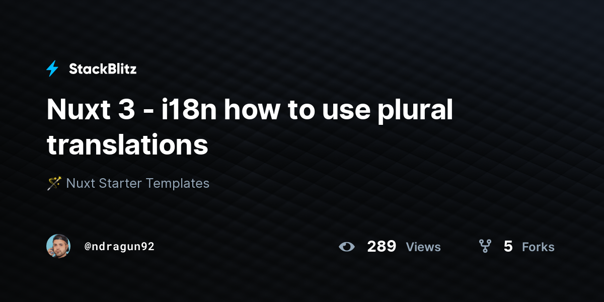 Nuxt 3 - i18n how to use plural translations - StackBlitz