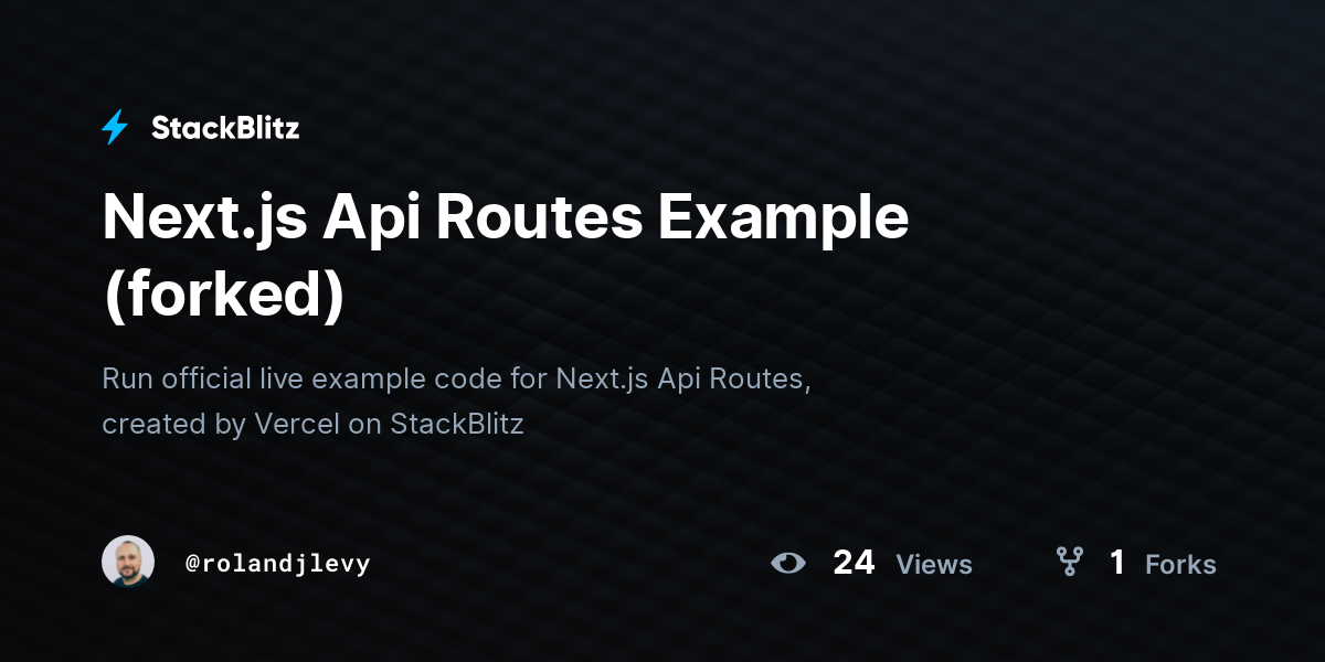 Next Js Api Routes Example