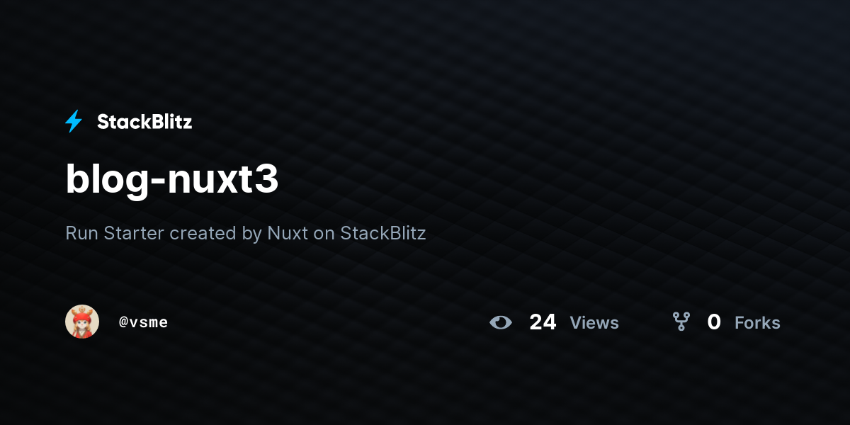 blog-nuxt3 - StackBlitz