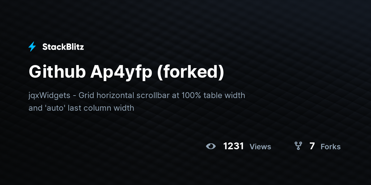 Github Ap4yfp (forked) - StackBlitz
