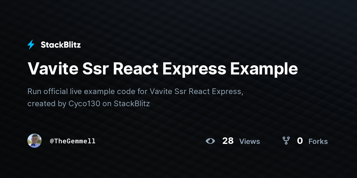 React Express Example