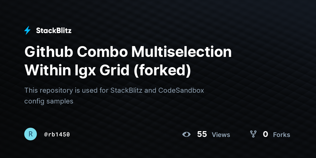 Github Combo Multiselection Within Igx Grid (forked) - StackBlitz