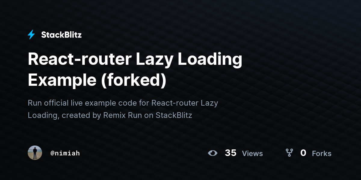 react-router-lazy-loading-example-forked-stackblitz