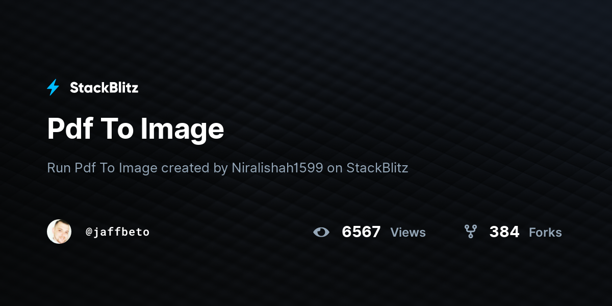 Pdf To Image - StackBlitz