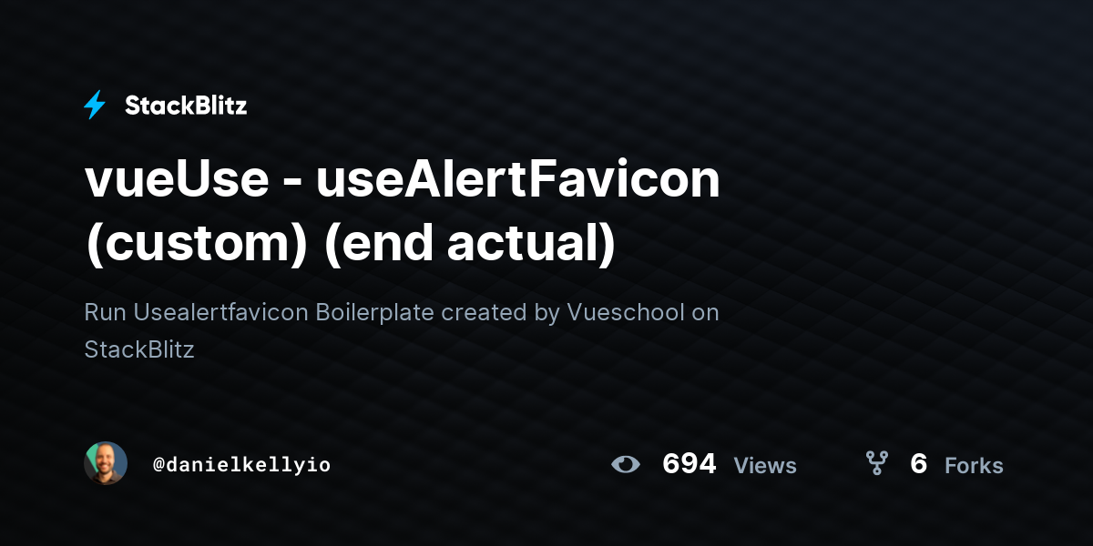vueUse - useAlertFavicon (custom) (end actual) - StackBlitz