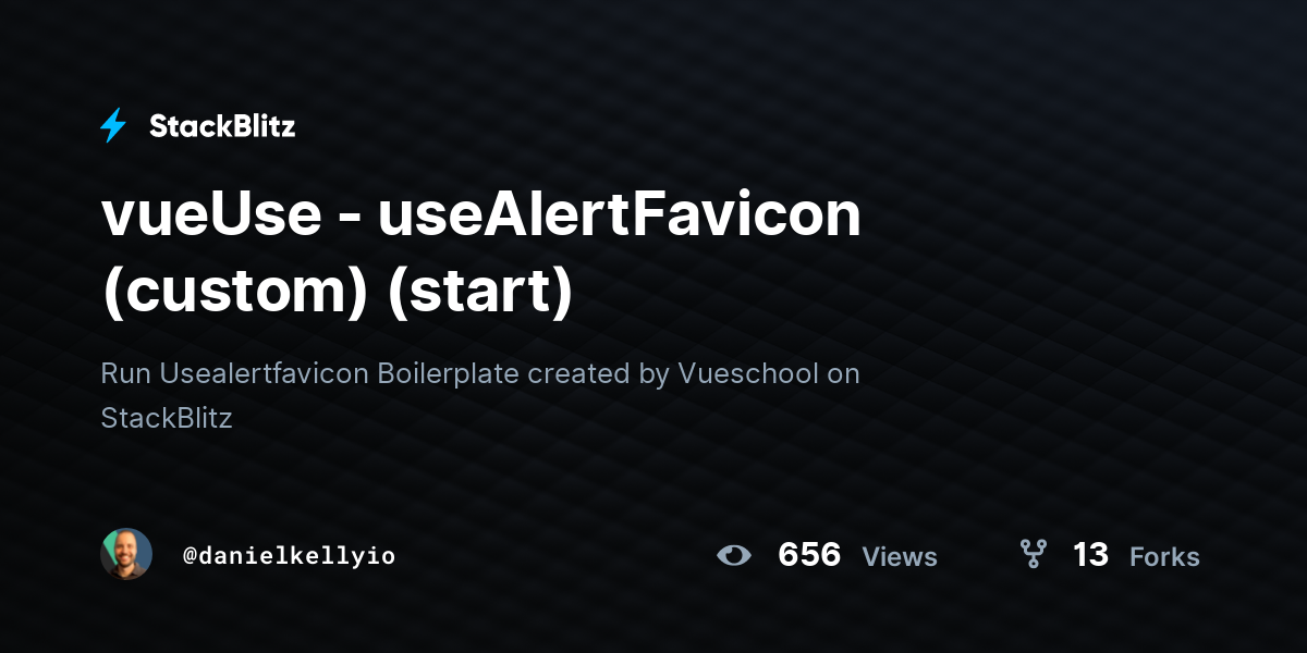 vueUse - useAlertFavicon (custom) (start) - StackBlitz