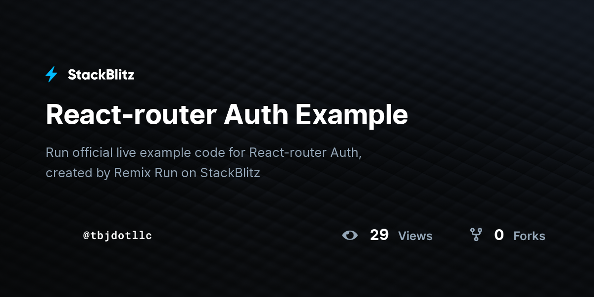 react-router-auth-example-stackblitz