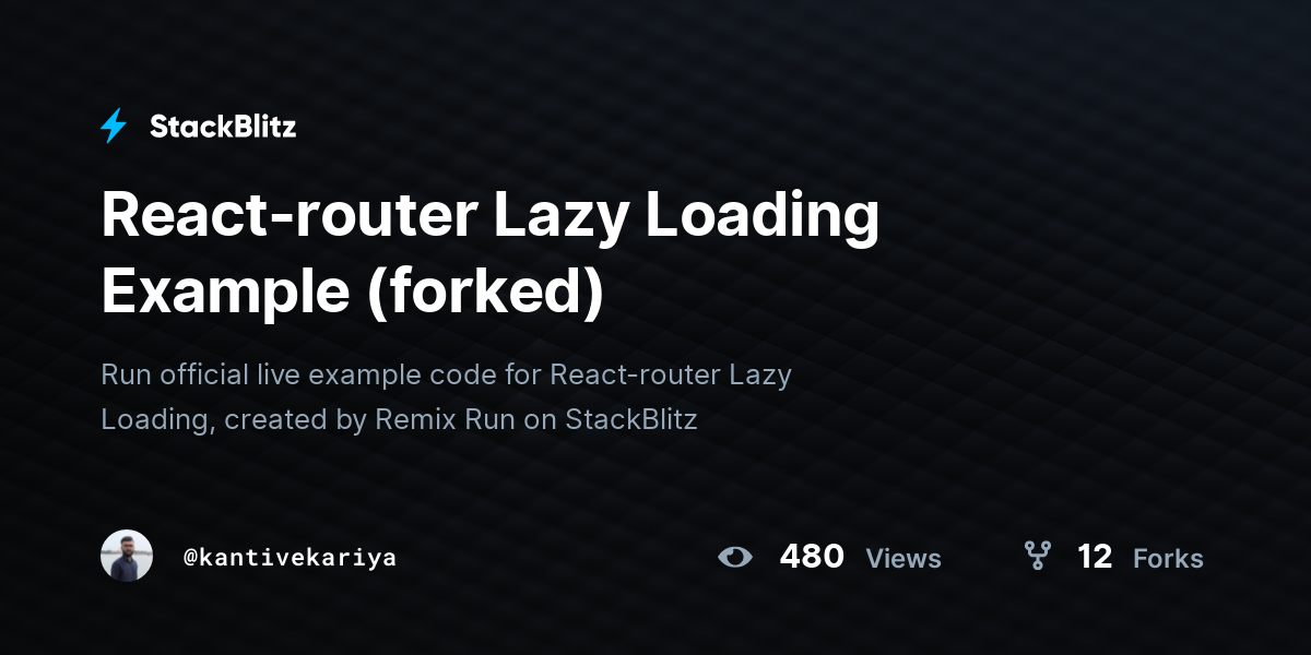 react-router-lazy-loading-example-forked-stackblitz