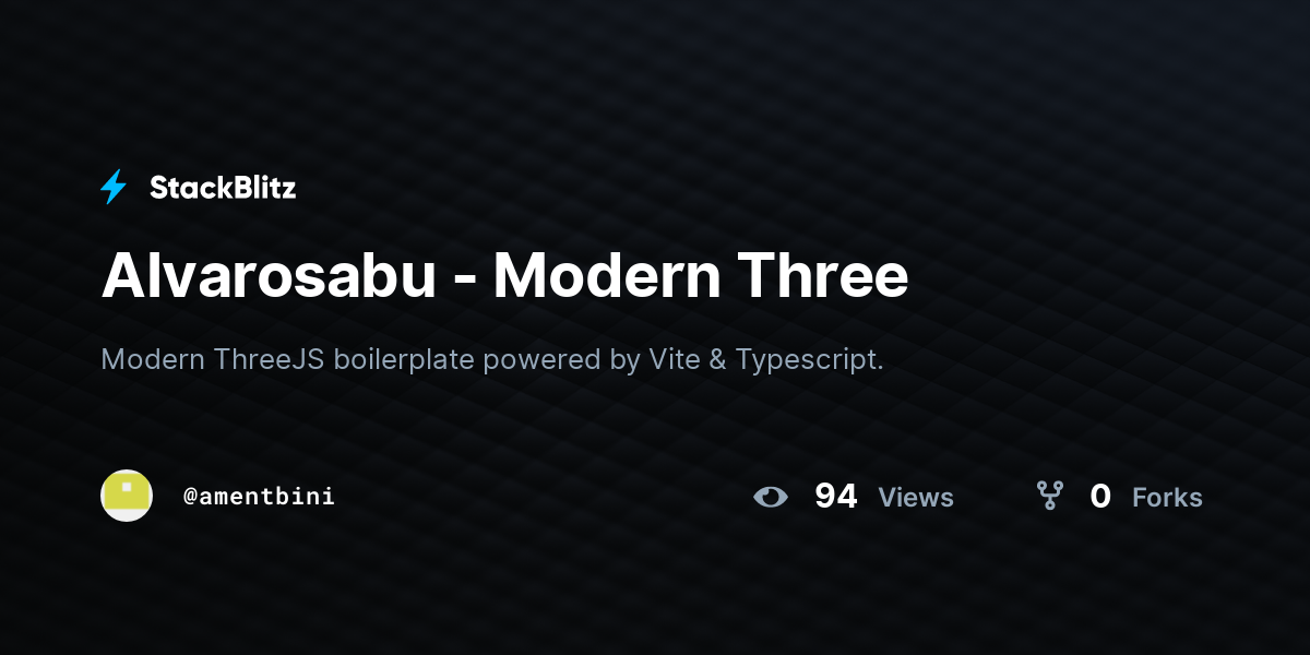 Alvarosabu - Modern Three - StackBlitz