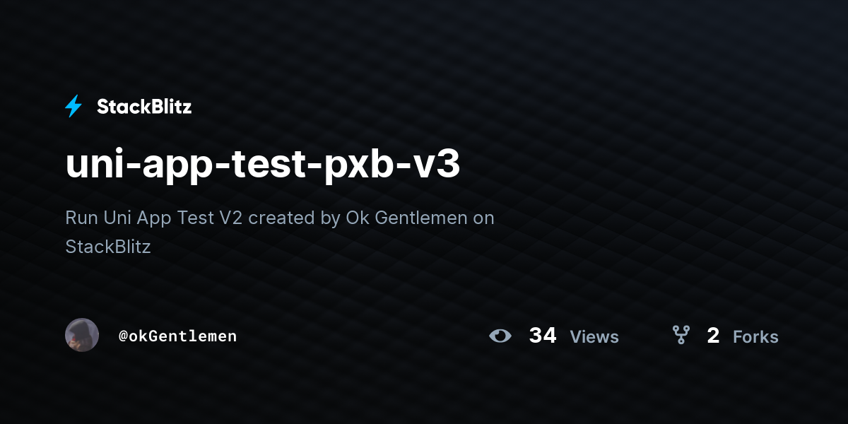 uni-app-test-pxb-v3 - StackBlitz