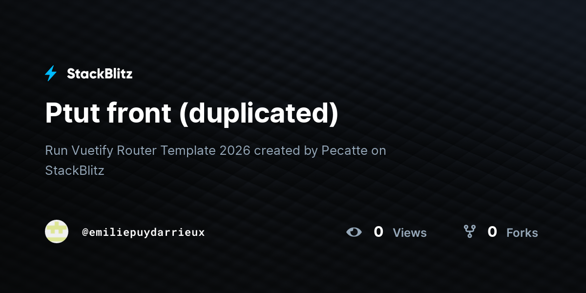 Ptut front (duplicated) - StackBlitz