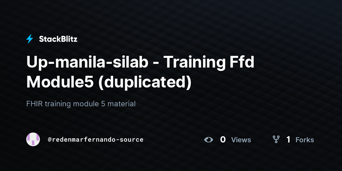 Up-manila-silab - Training Ffd Module5 (duplicated) - StackBlitz