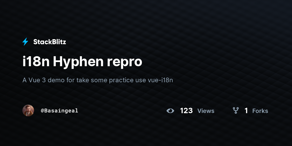 i18n Hyphen repro - StackBlitz