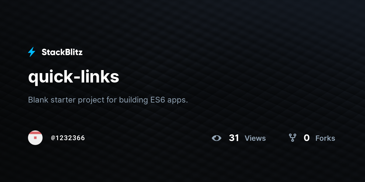 quick-links - StackBlitz