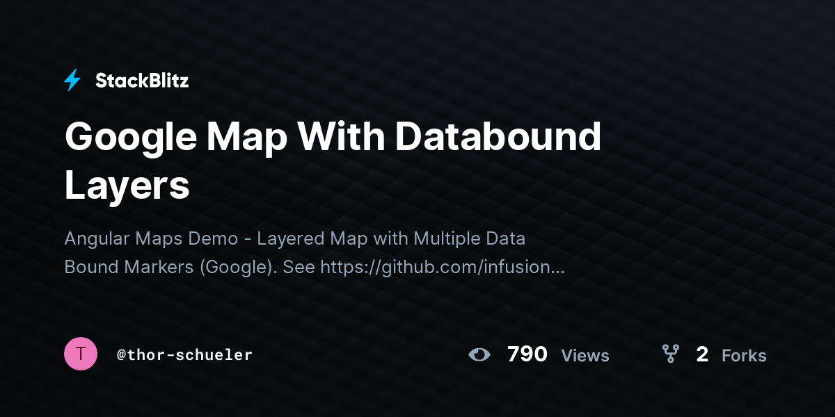 Google Map With Databound Layers - StackBlitz