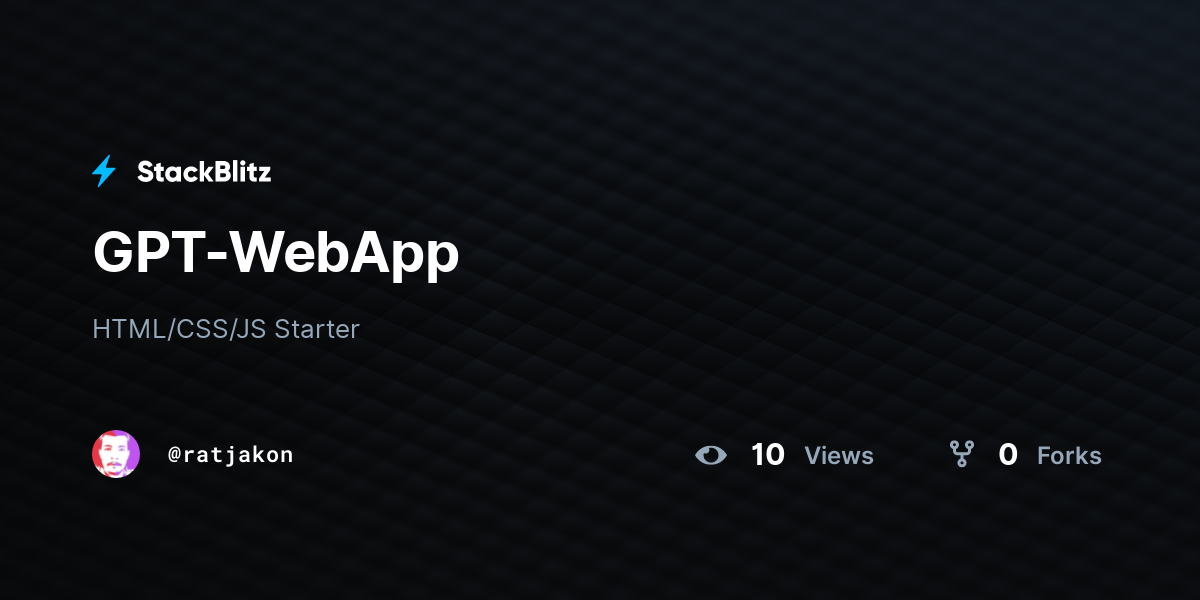 GPT-WebApp - StackBlitz