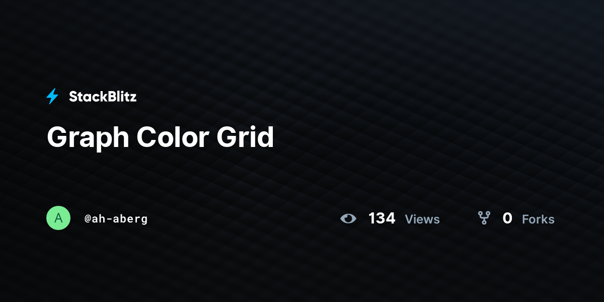 Graph Color Grid - StackBlitz