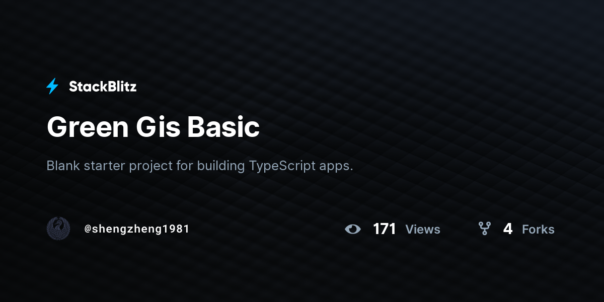 Green Gis Basic - StackBlitz