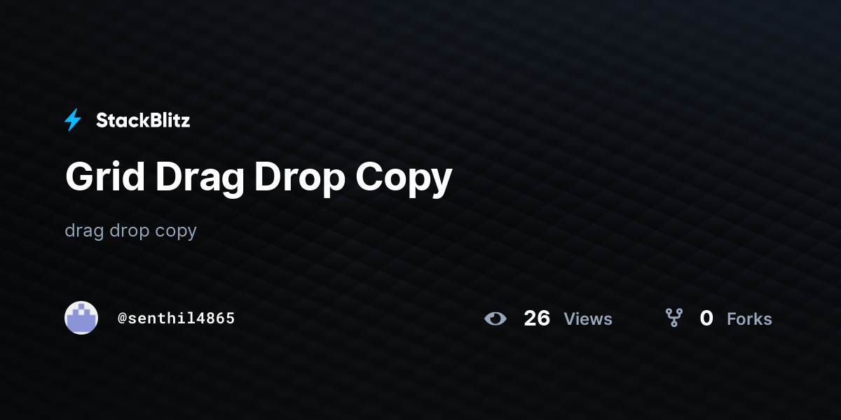 Grid Drag Drop Copy - StackBlitz
