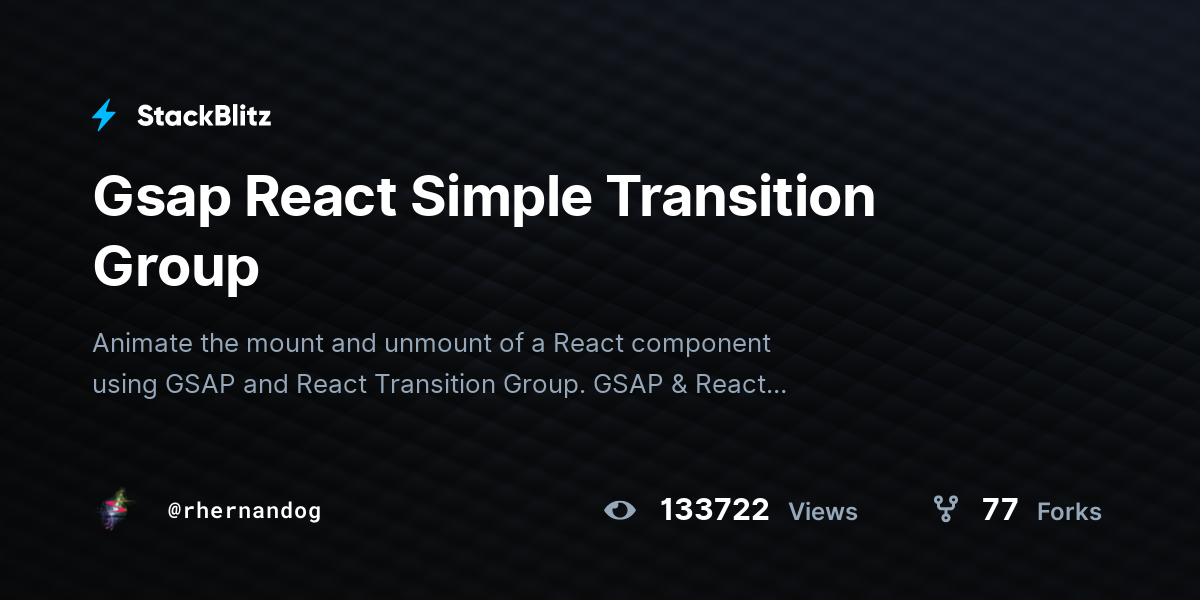 page transition gsap react