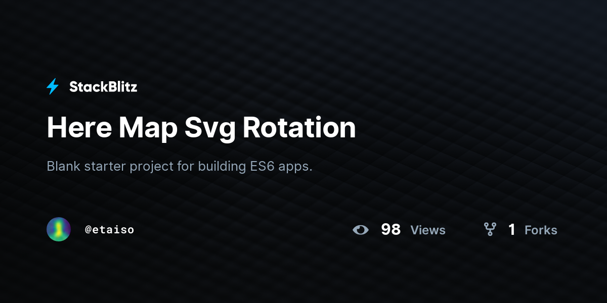 Here Map Svg Rotation - StackBlitz