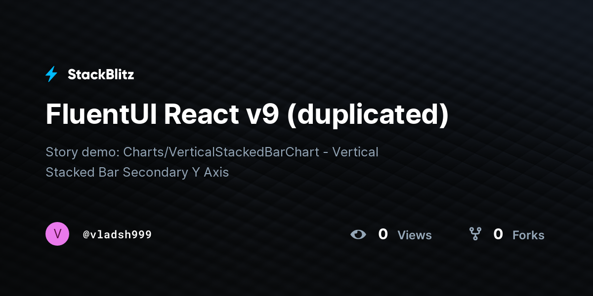 FluentUI React v9 (duplicated) - StackBlitz