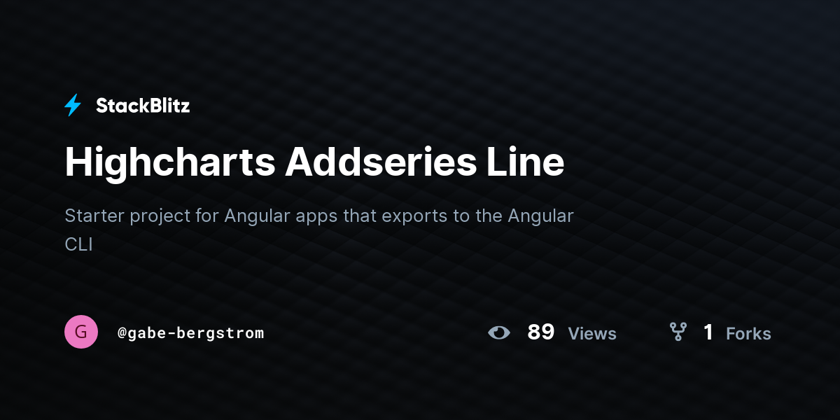 Highcharts Addseries Line - StackBlitz