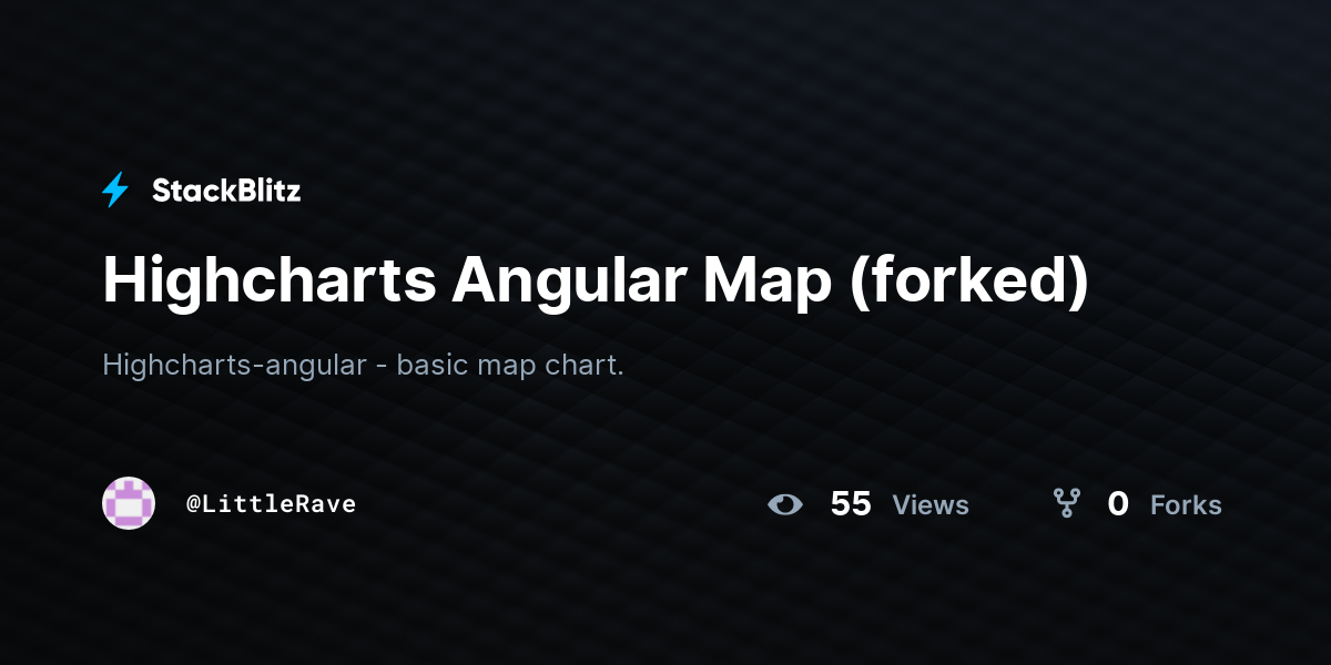 Highcharts Angular Map (forked) - StackBlitz