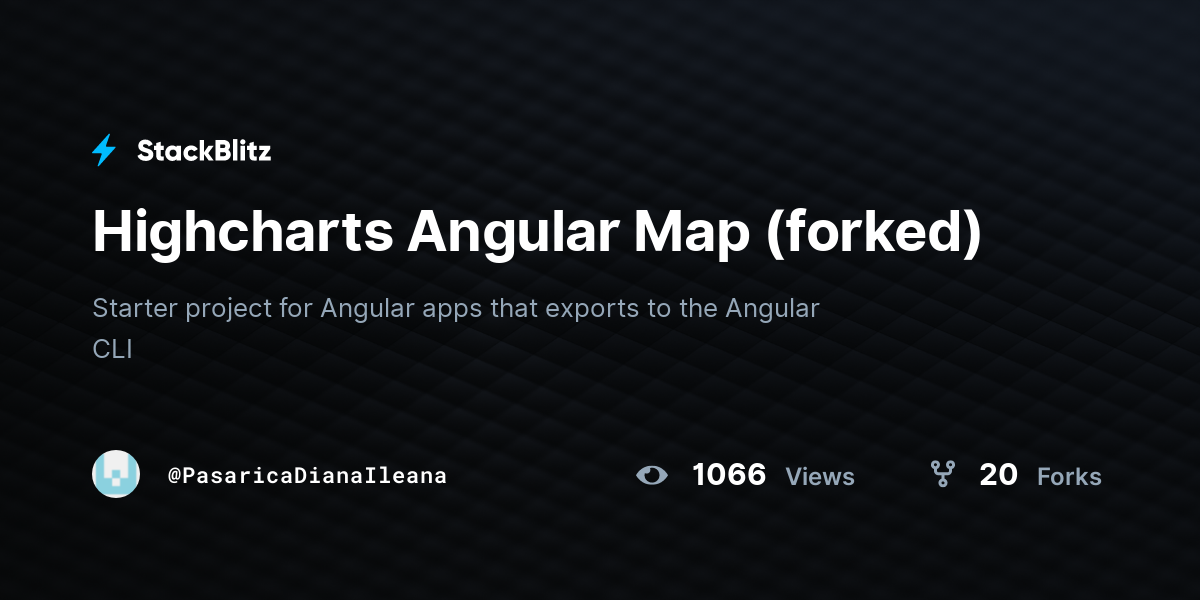 Highcharts Angular Map (forked) - StackBlitz