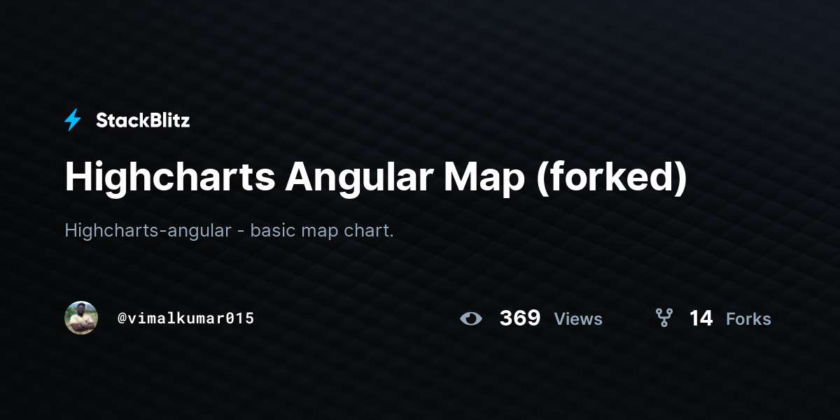 Highcharts Angular Map (forked) - StackBlitz