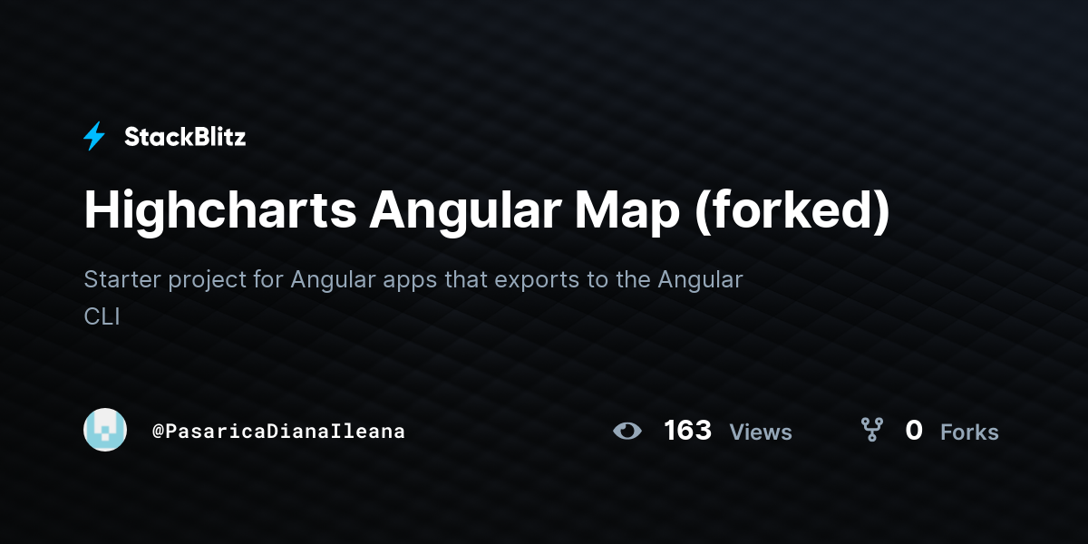Highcharts Angular Map (forked) - StackBlitz