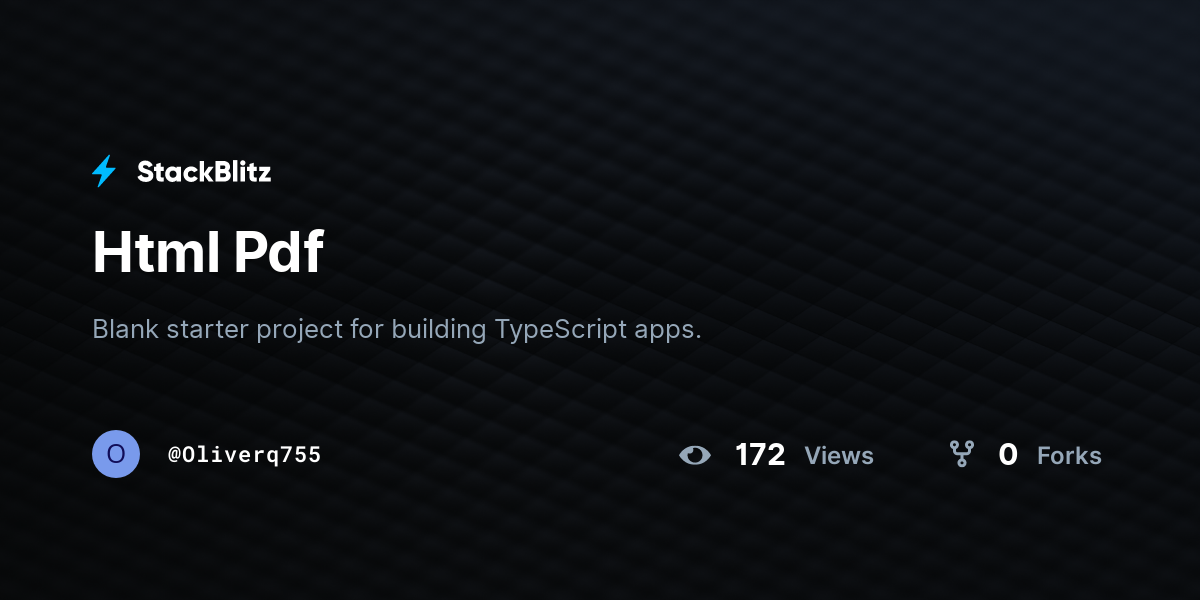 Html Pdf - StackBlitz
