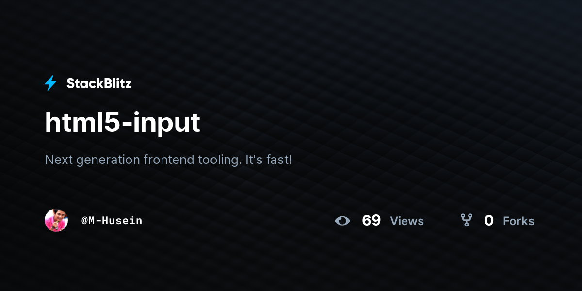 html5-input - StackBlitz