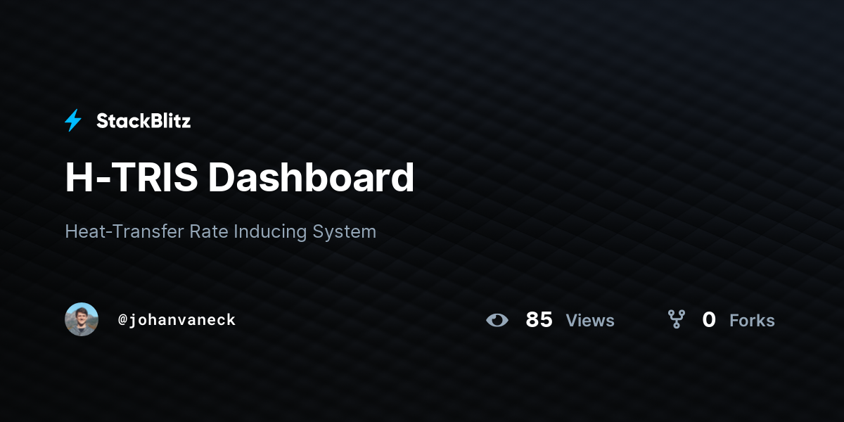 H-TRIS Dashboard - StackBlitz