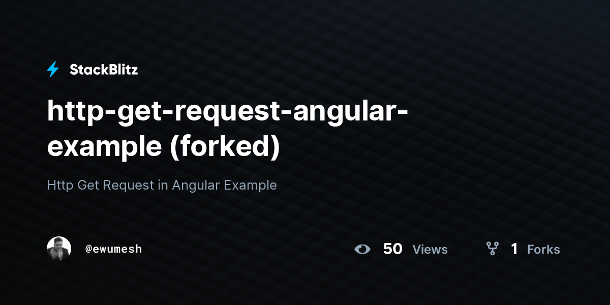 angular http get request example stackblitz