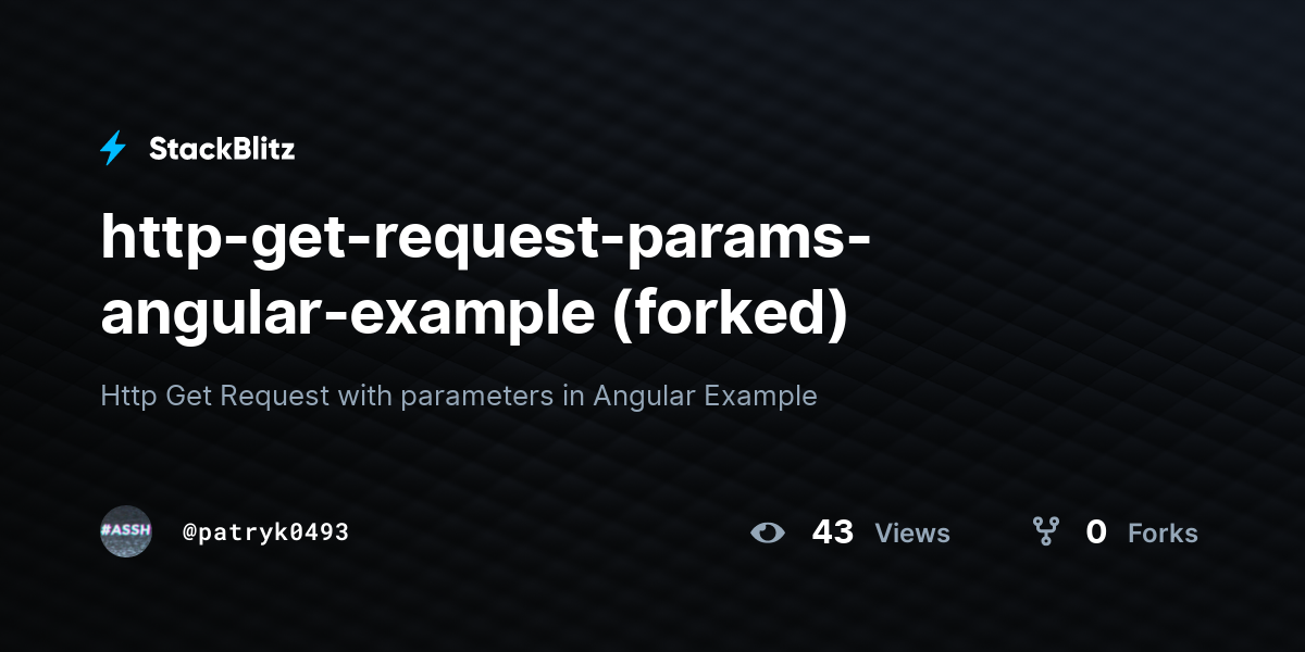 Http Params Angular Example