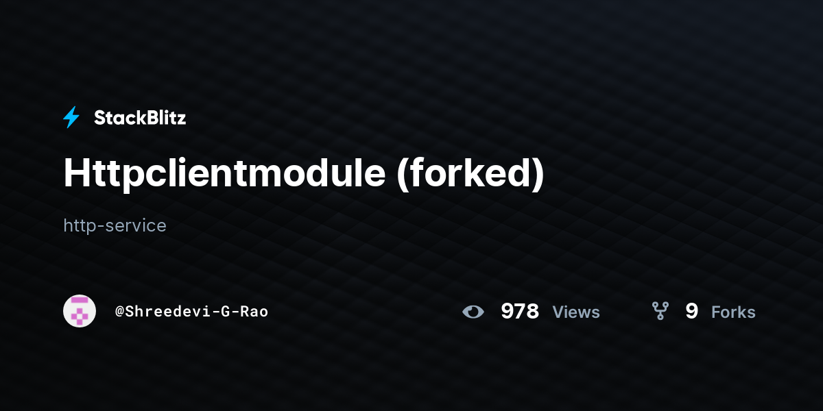 Httpclientmodule (forked) - StackBlitz